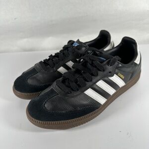 Samba by Adidas Core Black / Cloud White / Gum Mens Size 6